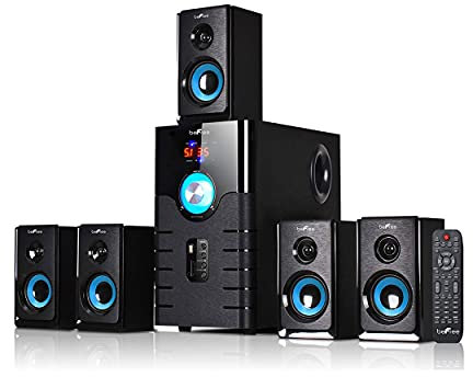 beFree Sound Sistema di altoparlanti audio surround Bluetooth a 5.1 canali in blu