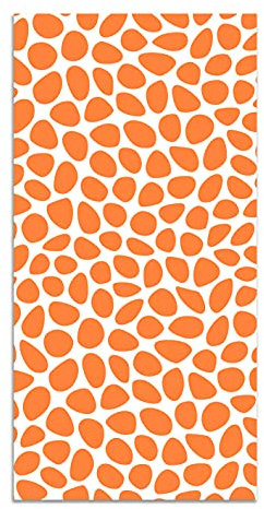 Panorama Tappeto Vinile Cucina Bagno - Varie Dimensioni - (Motivo Pietre Arancia 60x110 cm)