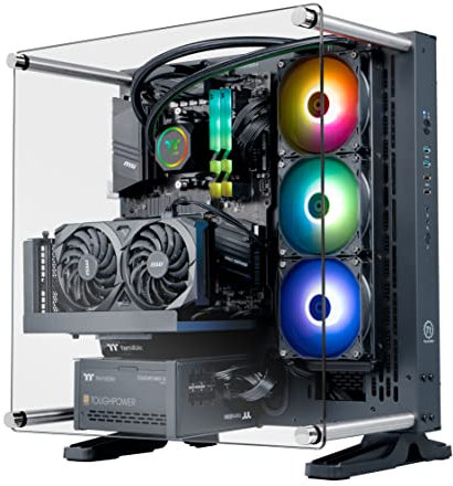 Thermaltake Shadow i360T R4 AIO Liquid Cooled CPU Gaming PC (Intel Core™ i5-12600KF, ToughRam DDR4 3600Mhz 16GB RGB Memory, NVIDIA® GeForce RTX™ 3060 Ti, 1TB NVMe M.2, Win10 Home) P3SH-Z69R-36T-LCS