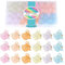 Hoyols Mollette per capelli colorate, piccole mollette luccicanti, in plastica resistente, per bambini, ragazze, donne, capelli ricci fini, accessori per capelli, 48 pezzi (Sparkle Candy)