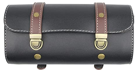 Motorrad Lenkertasche Klein, Vintage Satteltaschen Gabeltasche Abnehmbarer Schultergurt Wasserdicht-Motorrad Front Aufbewahrungstasche Container