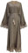 Muslimische Frauen Reißverschluss offen Abaya mit Gürtel Islam Kimono Kleidung Femme Eid Ramadan Türkei Dubai Spitzenbesatz Cardigan Kleid