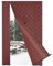 Risareyi Magnet Wärmeschutzvorhang Tür Seitliche Öffnung 160x220cm, Braun PU Leder Türvorhang Thermo Kälteschutz Winter Wasserdicht Winddicht Kälteschutzvorhang für Haustür Balkontür Klimaanlage
