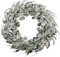 CREATIV green Eukalyptus-Kranz 53cm I Weihnachtskranz mit naturgetreuen Blättern I hochwertige & stilvolle Weihnachtskranz Deko mit Schnee I Türschmuck Weihnachten ideal als Indoor Weihnachtsdeko