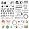 BETESSIN 2Blatt Klare Stempel Adventskalender Silikon Stempel Stempelmotive Weihnachten Advent Clear Stamps Deutsch Sprüche Weihnachtsstempel für Kartenherstellung DIY Geschenk Scrapbooking