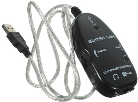 SUPVOX 2pcs Professional Usb to Pc Guitar Cable Electric Guitar for Amp Audio Recording