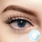 Azul Light Blue (Queen-Serie) + Behälter | Sehr stark deckende natürliche Blau Kontaktlinsen farbig | farbige Monatslinsen aus Silikon Hydrogel | 1 Paar (2 Stück) | DIA 14.50 | ohne Stärke