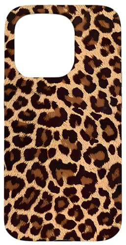 iPhone 15 Pro Cute Cool Design Animal Leopard Print Pattern Vintage Girls Case