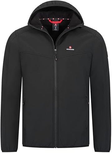 Höhenhorn Alpberg Herren leichte Softshell Jacke Outdoor Schwarz Gr. XXL