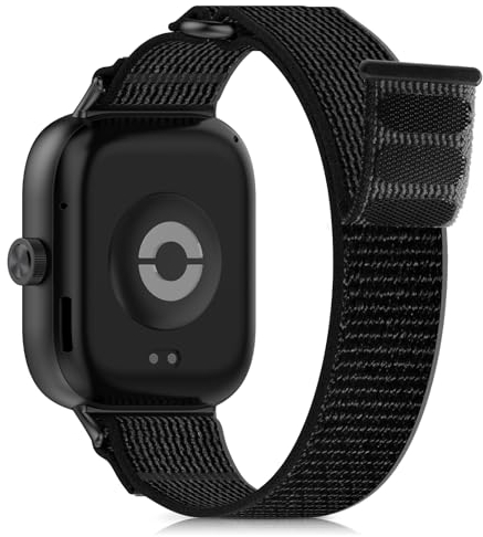 CHANRASI Nylon Cinturino Compatibile con Xiaomi Redmi Watch 4/Xiaomi Mi Band 8 Pro,Regolabile Sport Cinturino Compatibile con Redmi Watch 4/Xiaomi Mi Band 8 Pro,Grigio nero