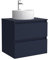 Salgar Mueble de baño Bequia 70cm + Encimera + Lavabo posar | Azul Mate|70x45x56