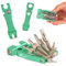 IMPALAPRO Multiherramienta bicicleta 20 en 1 ultraligera y compacta (117,5g) fabricada con aleación de Cromo-Vanadio (CRV) - Kit Herramientas Bicicleta MTB incluye tronchacadenas bicicleta (Verde)