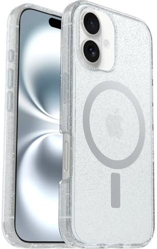 OtterBox Symmetry Series Clear MagSafe Case for iPhone 16, Shockproof, Drop proof, Protective Thin Case, 3x Tested to Military Standard, Stardust