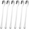 Foyscr 6 Piece Long Handle Tea Spoon, Latte Spoon, Stainless Steel 9-Inch Coffee Scoop, Stirring Ice Cream Scoop, Ideal Spoon Choice for Iced Coffee, Iced Tea, Milkshakes, Ice Cream, Cool Desserts