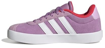 adidas VL Court 3.0 Shoes Kids Chaussures Mixte Enfant, Preloved Purple FTWR White Lucid Red, 6 UK Child