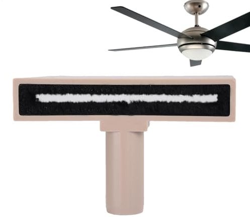 Feather Duster - Ceiling Fan Vacuum Cleaner Attachment, Fan Cleaner Duster | Microfiber Reusable Ceiling Fan Cleaner with Extension Pole, Fan Cleaner Duster for High Ceilings, Wall Bookshelf