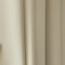 Dsnyu Moderne Gardinen Fenster, Vorhang XXL Cremeweiß Volltonfarbe Polyester Curtain für Schlafzimmer Wohnzimmer 2er Set 137x244cm BxH