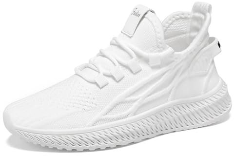 Zapatillas Deporte Mujer Blancas Zapatillas Deportivos Running Zapatos Casual Ligeras Classic Sneakers Transpirables Antideslizante Calzado Malla Cómodo Moda Gimnasio Atlético Fitness Trekking Baratas