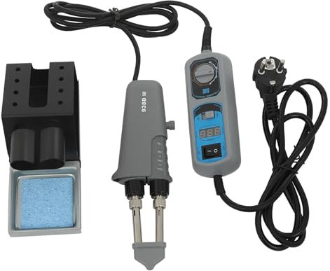 Levkitch Lötstation,40W Lötkolben Digital Entlötkolben Heißluft Löten Lötstation Heißluftpistole Bausatz Temperatur einstellbar 0-40°C für Handy-Reparatur und Computer Reparatur