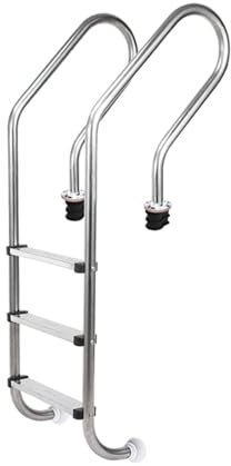 Schwimmbadleiter, Poolstufe, Mit Verbreiterten, Nach Oben Gebogenen Stufen, Einfach Zu Montieren for Den Swimmingpool Von Marinebooten Und Yachten(3Step)