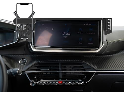 GXQKHFA Support de téléphone de Voiture Compatible avec 2023-2025 Peugeot 208 2008 e-208 e-2008 (for 2023-2025 208/2008/e208/e2008 for 10)
