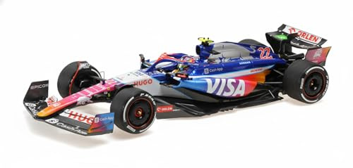 Minichamps 117240622 - Visa Cash RB Formula One Team Vcarb 01 Yuki Tsunoda Miami GP 2024 - 1/18 Scale - Model Car