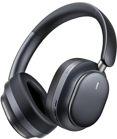 Pointcinco Hybrid Active Noise Cancelling Headphones, Over Ear Bluetooth 6.0 Wireless Headphones, 50H Playtime, Deep Bass, HiFi Stereo Sound(Black)
