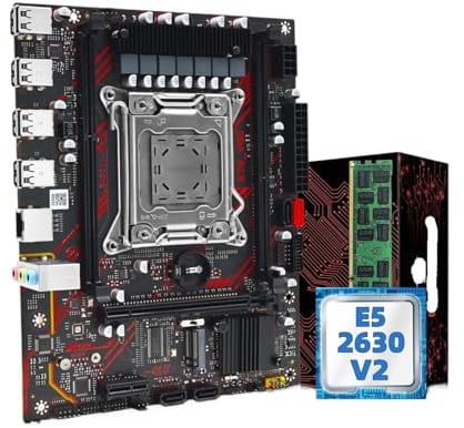 X79 Motherboard Set Kit mit LGA2011 Xeon E5 2630 V2 CPU DDR3 1 * 16GB ECC Speicher Unterstützung M.2 NVME Slot(Motherboards)
