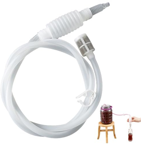 GWEOR Brew Siphonröhre Silikon, SiphonröHre, Weinheber Abfüllschlauch, Brewing Siphon Hose, Weinheber Abfüllschlauch 2 M für Hausbrauen, Weingut Brauen, Wein Bier Herstellung