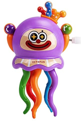 Electric Octopus Toy - 12cm Smart Auto Motion Clown Octopus, Wind Up Action Figure, Interactive Crawling Play | Fun Educational Entertainment Gadget for Boys Girls Classroom Nursery Travel Playtime