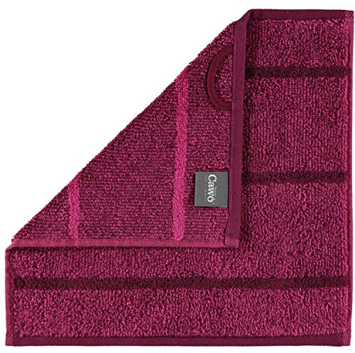 Cawö Home Handtücher Code Wendestreifen 634 Beere - 22 Seiflappen 30x30 cm
