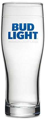 Bud Light 2-Pack Essential Beer Glasses, 16oz