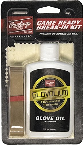 Rawlings | GAME READY Glove Break-In Kit | Baseball/Softball | Includes Break-In Formula, Applicator Cloth, & Rubber Band