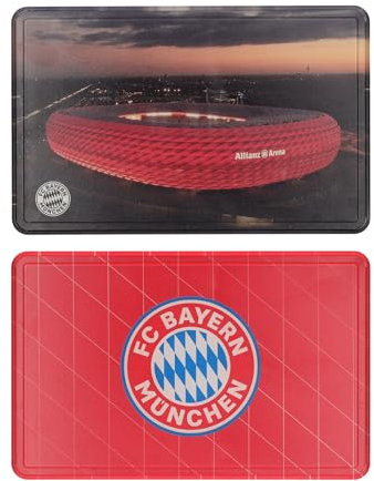 FC Bayern München Frühstücksbrettchen - Allianz Arena - 2er Set Brettchen | Brotzeitbrettchen FCB