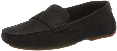 Clarks Women's Mocc Mocassins, Black Black Nubuck Black Nubuck, 2.5 UK