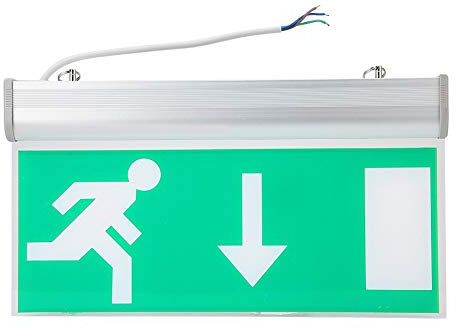 Tangxi LED-Notausgangsschild Acryl-Sicherheits-Evakuierungs-Anzeigeleuchte Hohe helle LED-Lichtquelle für Einkaufszentren/Supermärkte/Hotels/Krankenhäuser/Bibliotheken (110-220 V)
