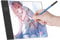 Fesjoy Lichtpad zum Zeichnen LED A5 Grafiktablett Light Pad Digital Tablet Copyboard mit 3-stufig einstellbarer Helligkeit zum Nachzeichnen Zeichnen Kopieren Betrachten DIY Art Craft Diamond Painting