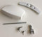 MDS Ersatzteile Türgriff Griff für Waschmaschine, passend für AEG Lavamat, Electrolux, Zanker, Zanussi, 4055087003, Weiß, Kunststoff, 100mm x 60mm x 25mm