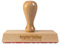 Holzstempel mit großer Stempelplatte mit individuellem Stempeltext, 10 x 5 cm, für Adressen oder Logos - Adressstempel, Textstempel, Bürostempel