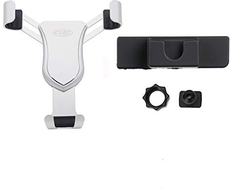 Autophoton [Mise à Jour] Support de Smartphone Support de Smartphone Grille d'aération automatique Pour Tiguan I 2007-2016 / Polo V 6C 2014-2017 / Golf Sportsvan 2016-2018 (Argent)
