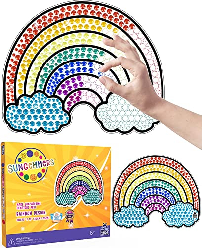 PURPLE LADYBUG SunGemmers Sonnenfänger Mosaik Bastelset - Fensterbilder für Kinder, Geschenke für Mädchen und Jungen im Alter von 6-12 Jahren - Bastelset für Mädchen ab 10 Jahren