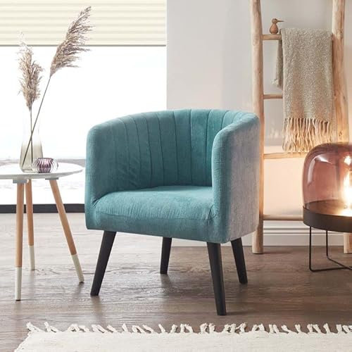 Froschkönig24 Paul Sessel Polstersessel Fernsehsessel Einzelsessel Blau