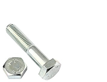 2 Stk Sechskantschraube mit Schaft - DIN 931 8.8 M14 x 140 verzinkt