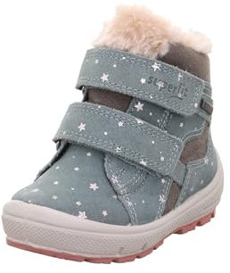 superfit Groovy, Stivali da neve Bambine e ragazze, Verde Chiaro Grigio 7500, 24 EU