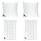 sei Design Bettset Kissen und Decke 135x200 Large SWAN De Luxe-Set 2 Bettdecken 135x200 + 2 Kopfkissen 80x80 Vegane Alternative zu Daunen