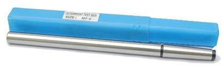 Rahish Tools 2MT Parallel Lathe Alignment Test Bar with High Precision Bar Alloy Steel EN31 Mandrel - Tailstock Re-Alignment Tool with 1 Micron Accuracy & Morse Taper with Max Run-Out of 0.0001