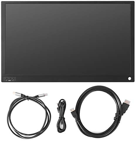 Sxhlseller Tragbarer, Tragbarer Ultradünner 15,6-Zoll-IPS-Bildschirm mit 1920 X 1080 Auflösung Unterstützung für Laptop-PC PS4 -Telefon, Plug & Play und Smart Case