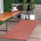 Jimri In- & Outdoor Teppich - Wetterfester Teppich für Balkon, Terrasse, Garten, Wohnzimmer, Küche - Strapazierfähiger Bodenteppich, Widersteht UV-Strahlen & Wasser - Größe 80 x 250 cm, Regenbogen