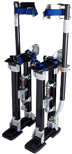 Einstellbare Aluminiumstelzen, Stelzen Arbeitsstelzen Trockenbau, Belastbar 150 Kg, Geeignet für Innen und Außendekoration, Installation und Wartung Usw 60-102cm