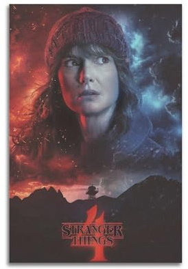 TeDe Winona Ryder – Joyce Byers-S4 Dekoratives Gemälde, Druck, Leinwand, Wandkunst, Wohnzimmer, Schlafzimmer, Poster, Gemälde, 40 x 60 cm, ungerahmt